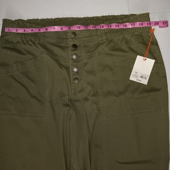 KNOX ROSE WOMEN'S VINE LEAF BUTTON FLY PANTS - Picture 7 of 14